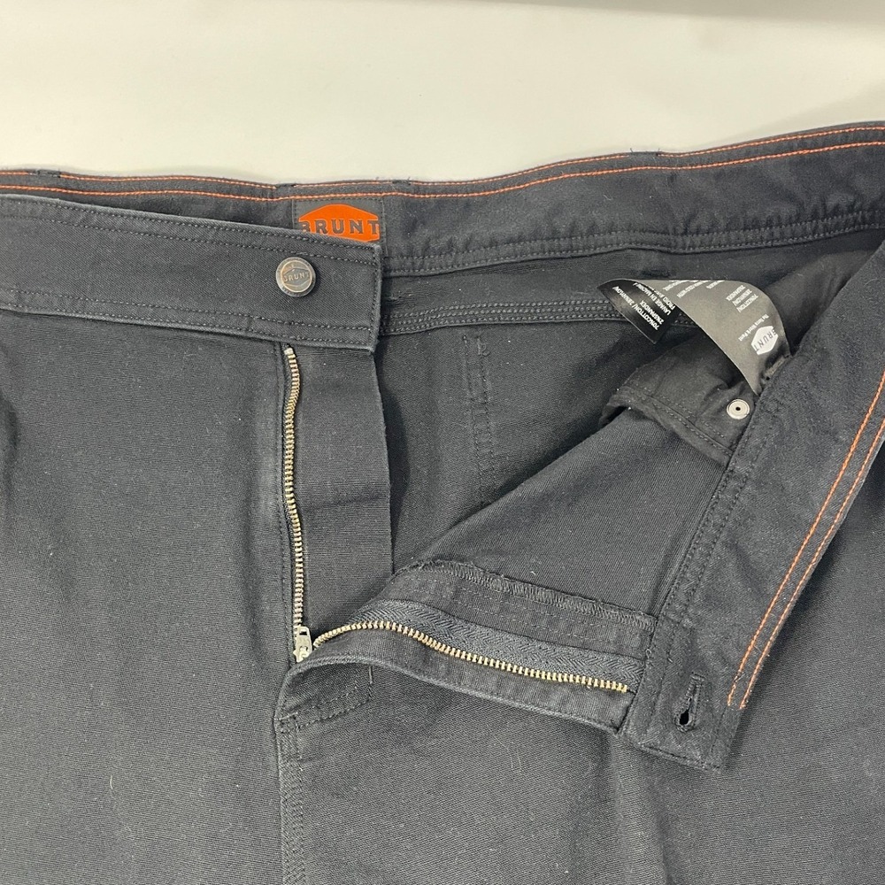 Brunt Men's Durable Black Work Pants 44x34 Utility Reinforced Knees - Picture 11 of 14